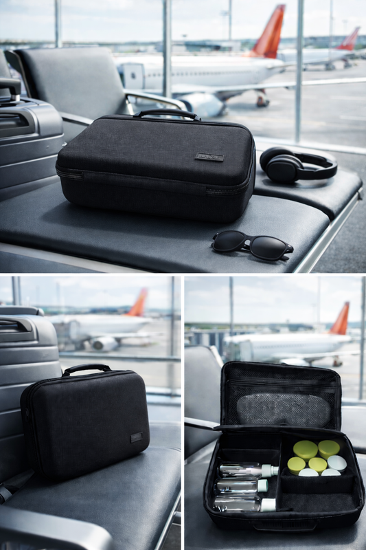 Complete reis organizer vliegtuig - premium handbagage kit