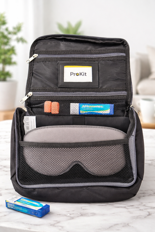 Reis organizer vliegtuig - handbagage essentials kit